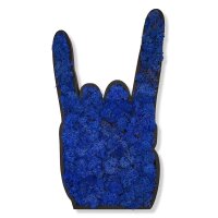 Moosbild - Piktogram - Metal Hand - PLA-Rahmen - Islandmoos