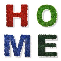 Moosbild - Piktogram - HOME - PLA-Rahmen - Islandmoos