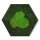 Moosbild - Hexagon 30 cm - Wald und Polstermoos - Grün - PLA-Rahmen